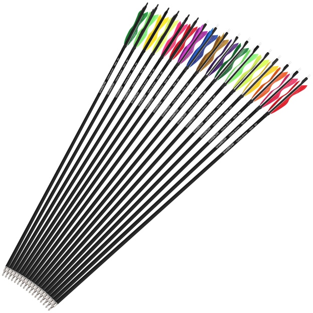 Carbon Archery Arrows Hunting & Target Natural Feather Fletching