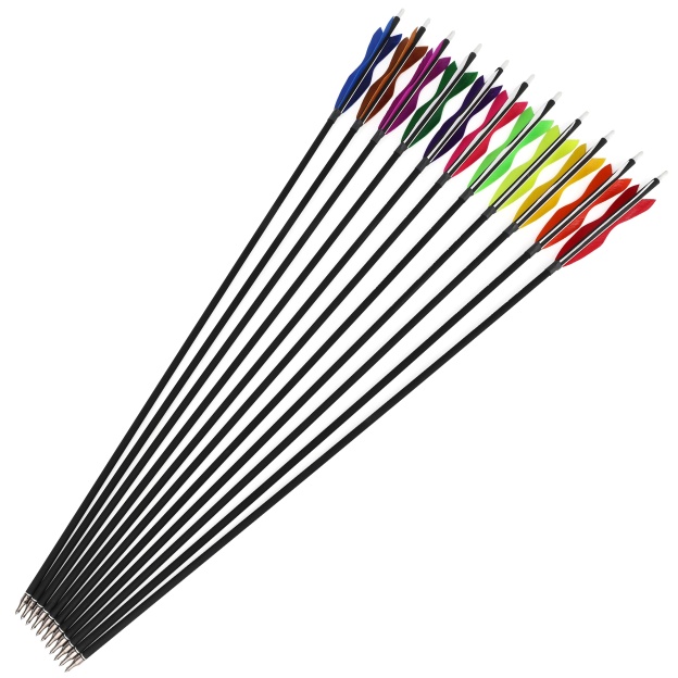 Carbon Archery Arrows Hunting & Target Natural Feather Fletching