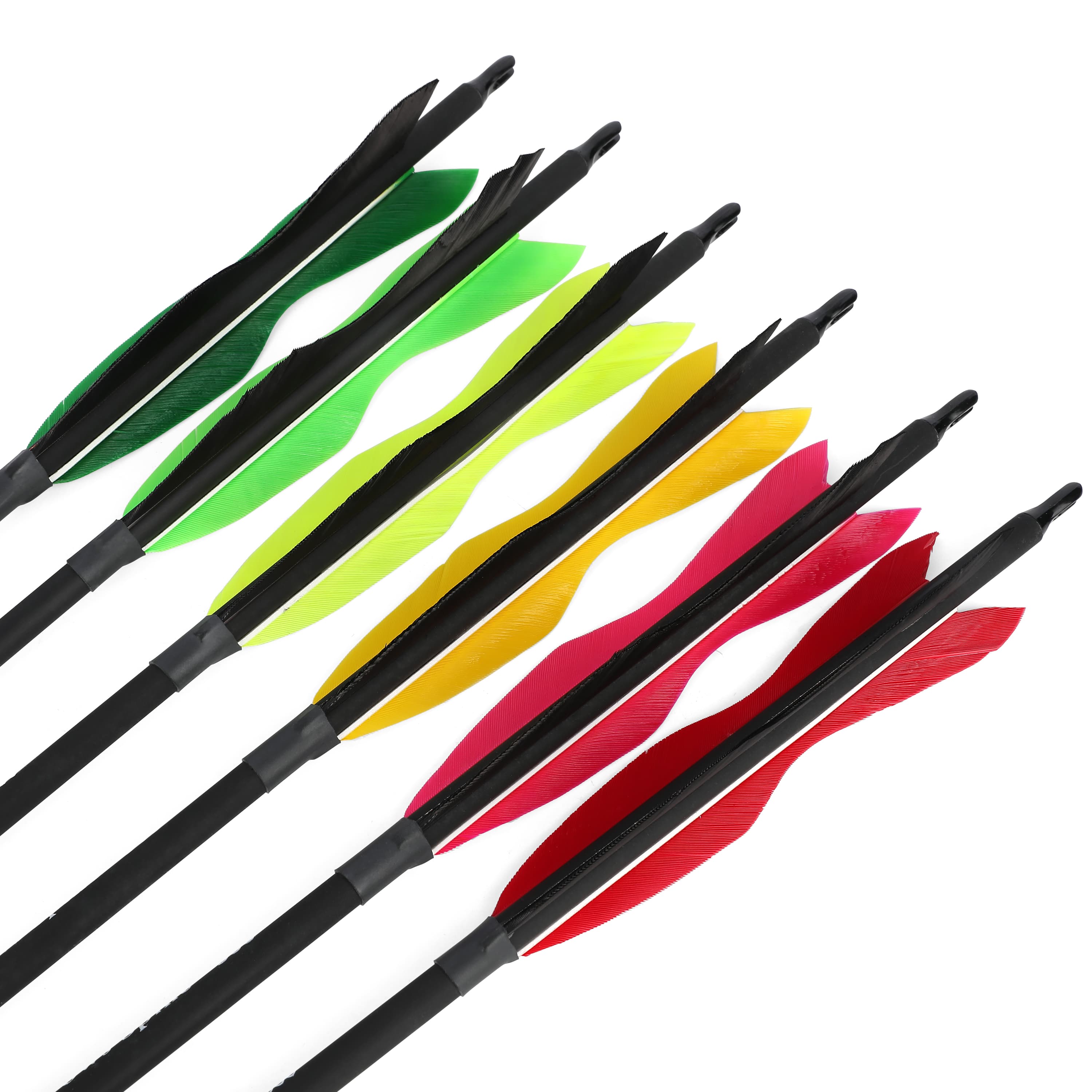 Carbon Archery Arrows Hunting & Target Natural Feather Fletching