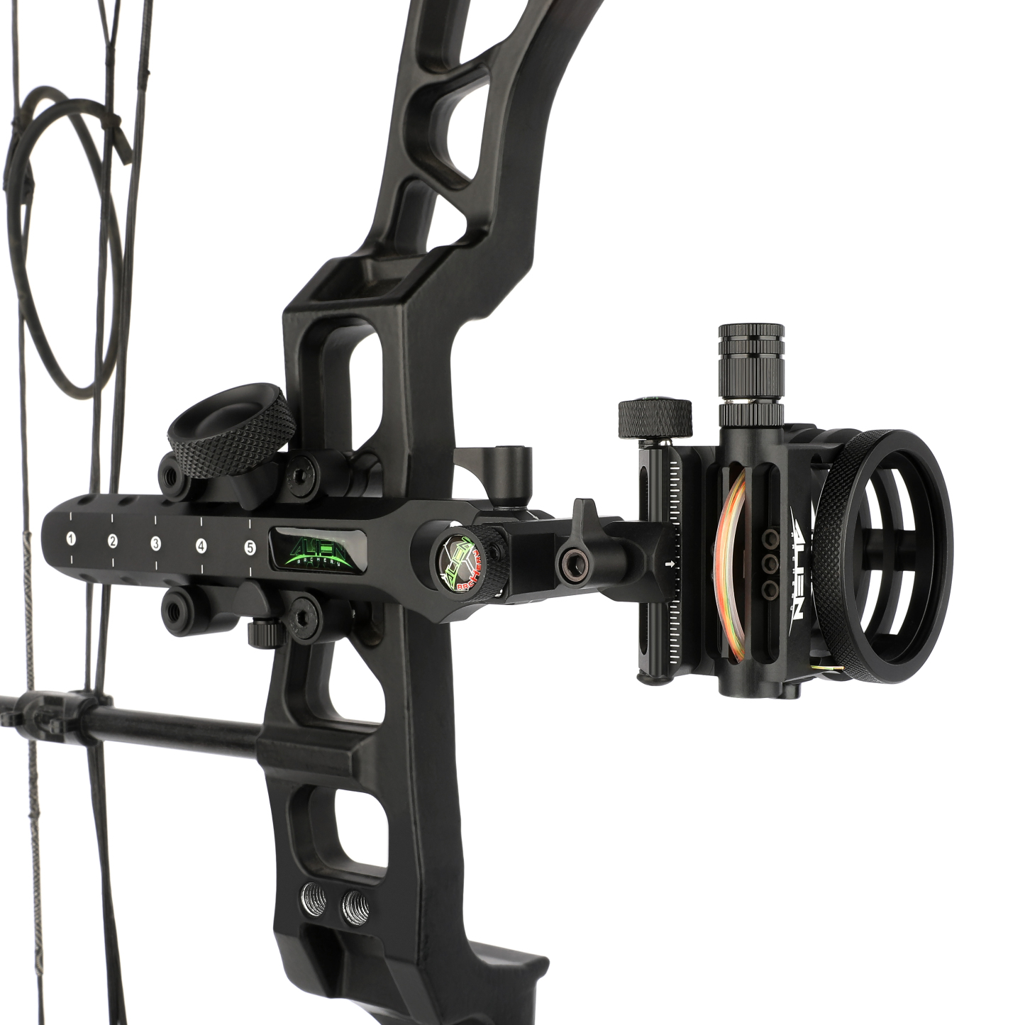 Alien 5-Pin Bow Sight, Short & Long Versions for Compound & Recurve