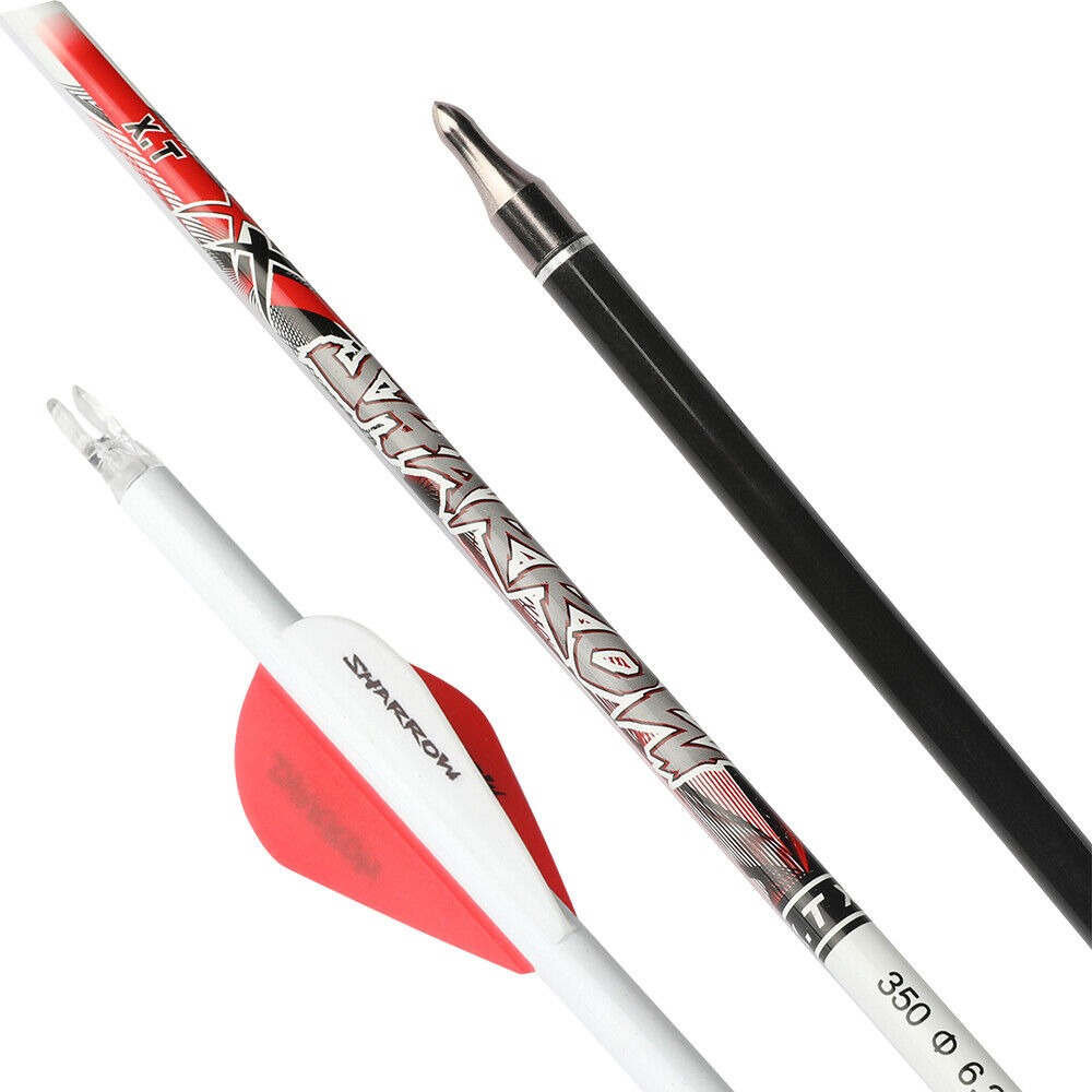 32 inch Pure Carbon Arrows ID6.2 SP300-800 Recurve Bow Compound Bow 