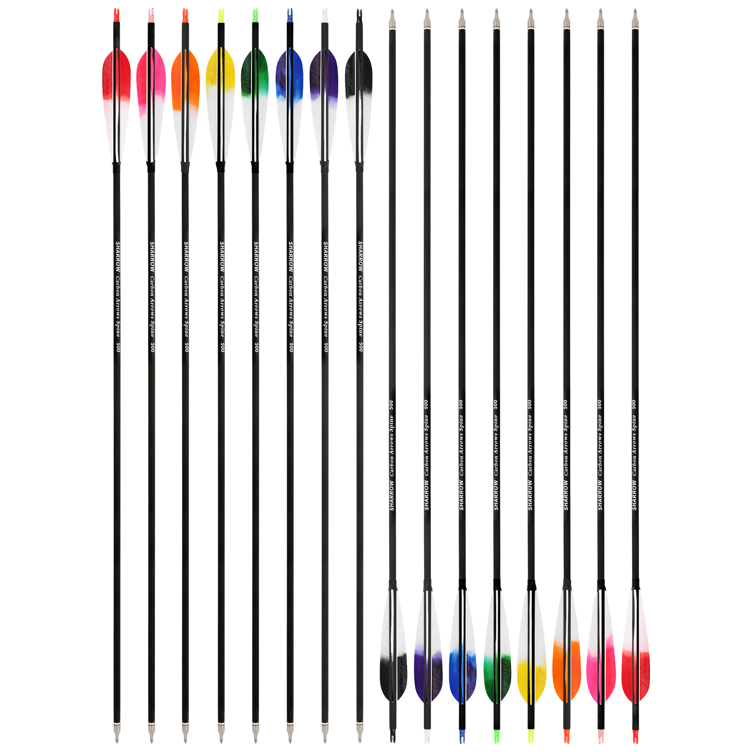 Carbon Arrows Turkey Feather Spine 500 Recurve Bow Hunting