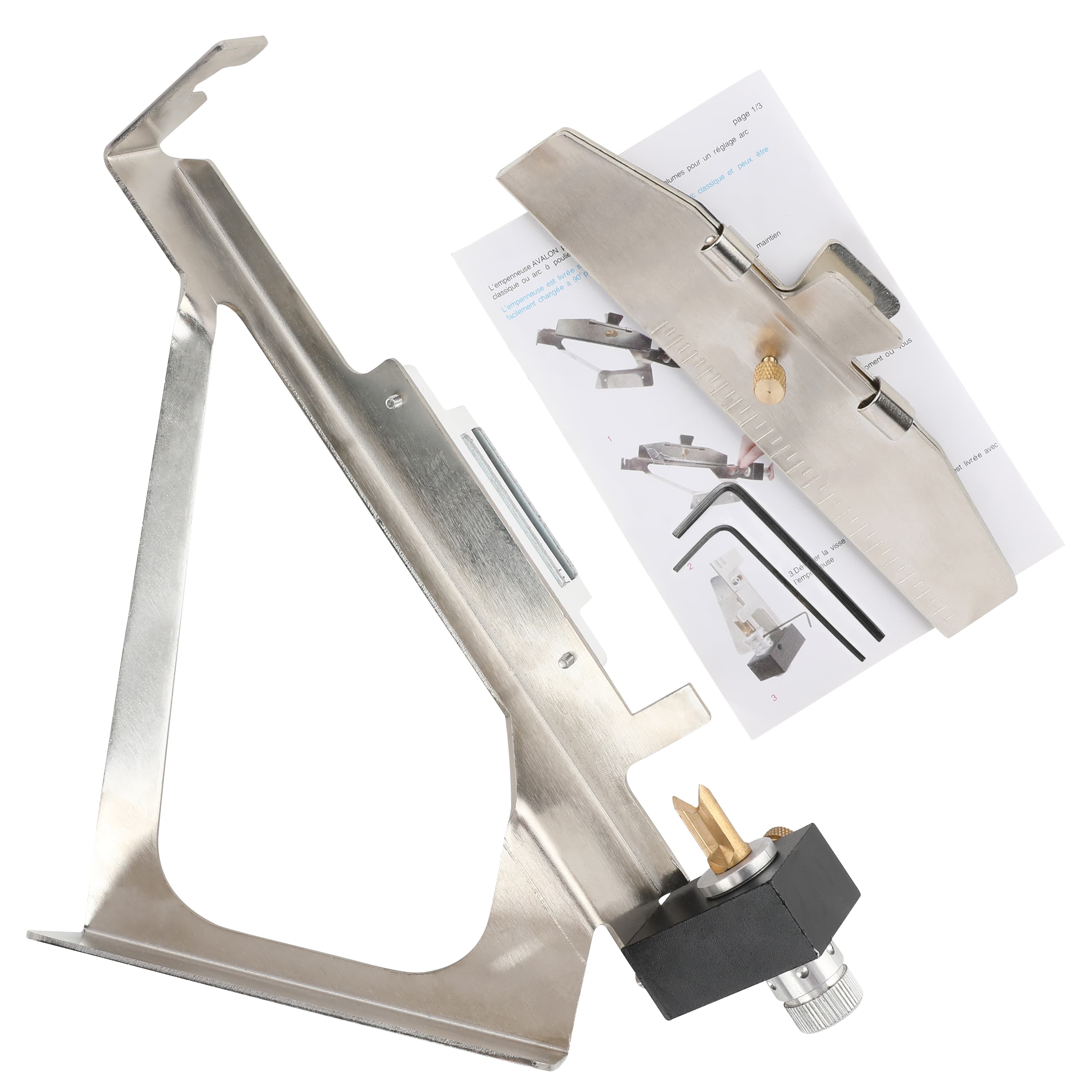 Alloy Fletching Jig Magnetic Clamp for 3/4/6 Feathers 2-5"