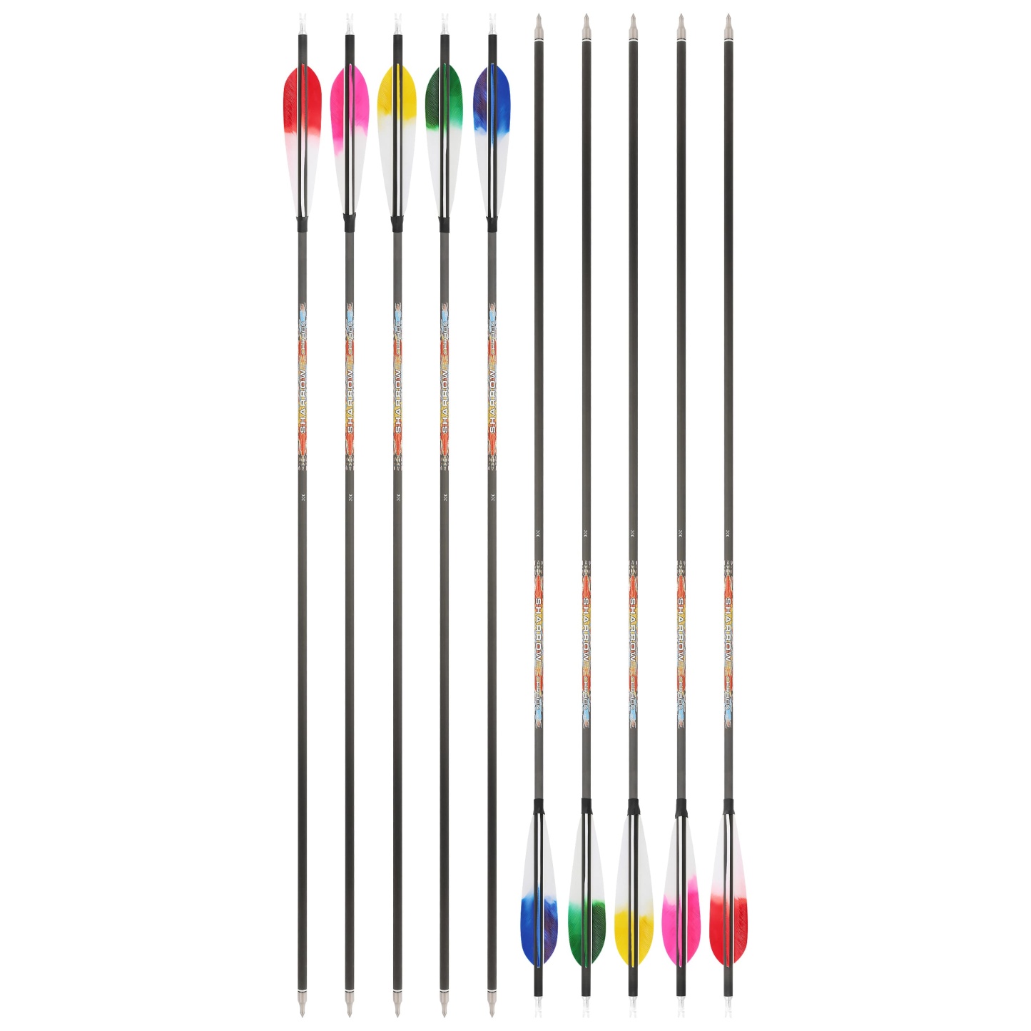 Pure Carbon Archery Arrows turkey feather 31" Recurve and Compound Bow