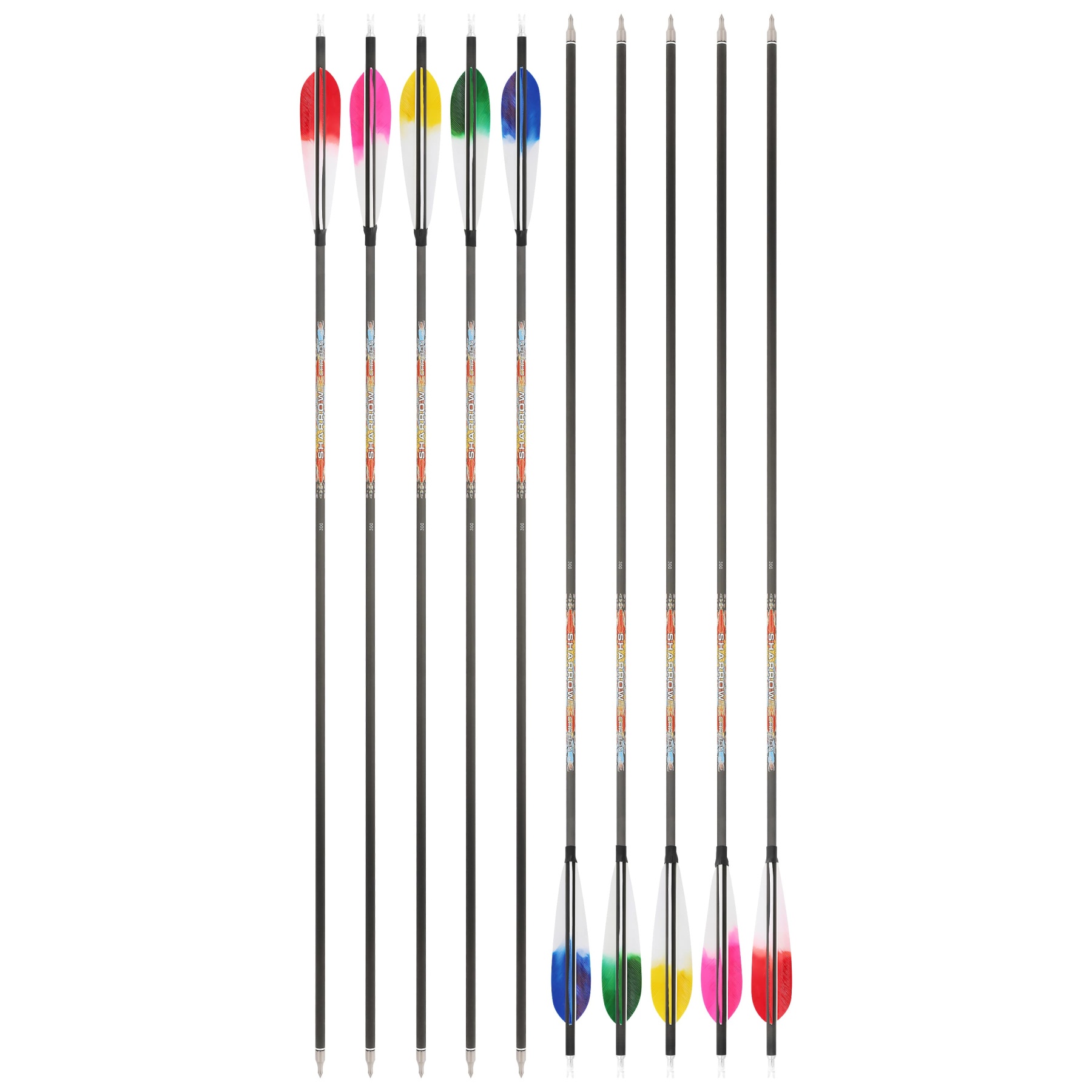 Pure Carbon Archery Arrows turkey feather 31" Recurve and Compound Bow