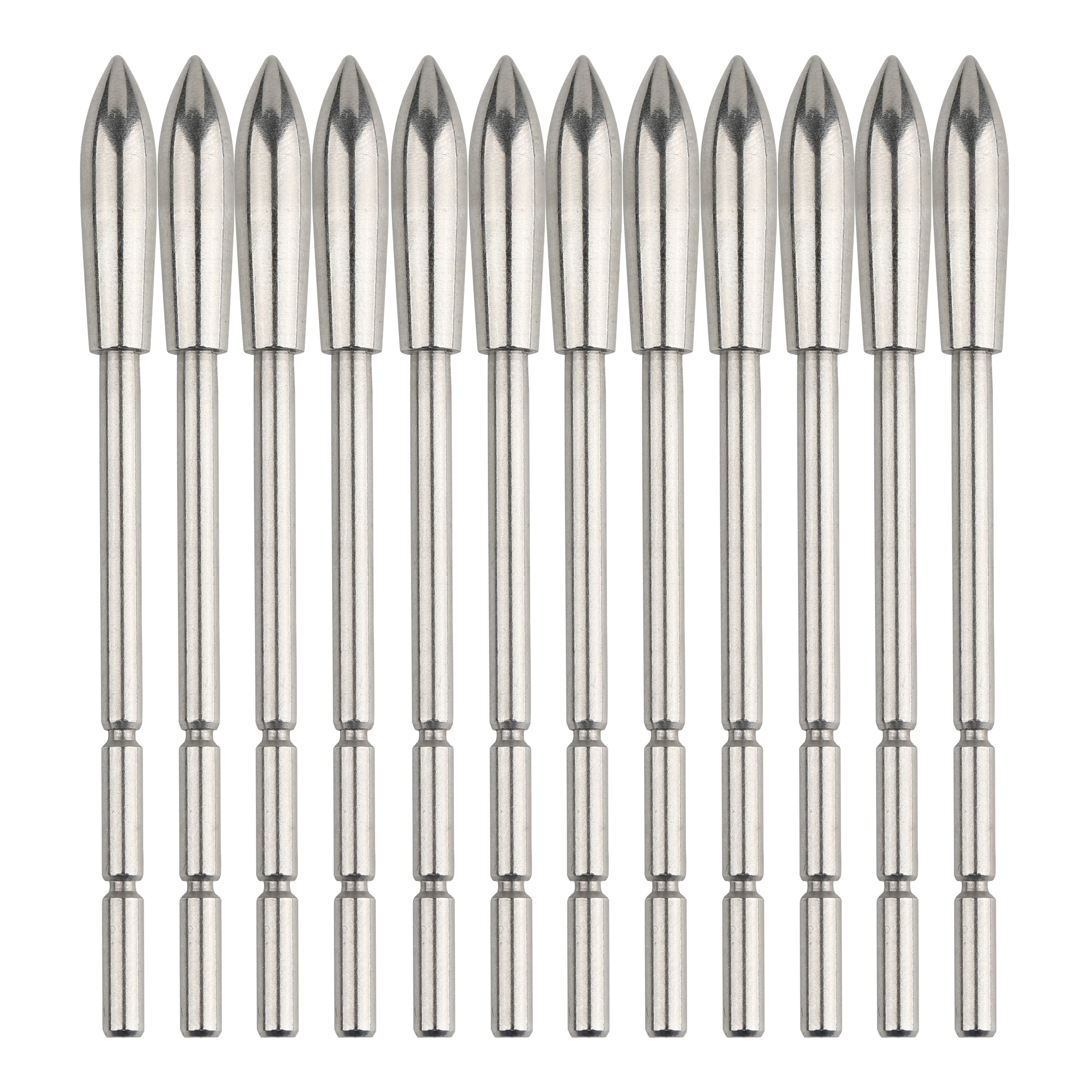 Stainless Steel Arrow Insert Field Points Precision Weighted Tips