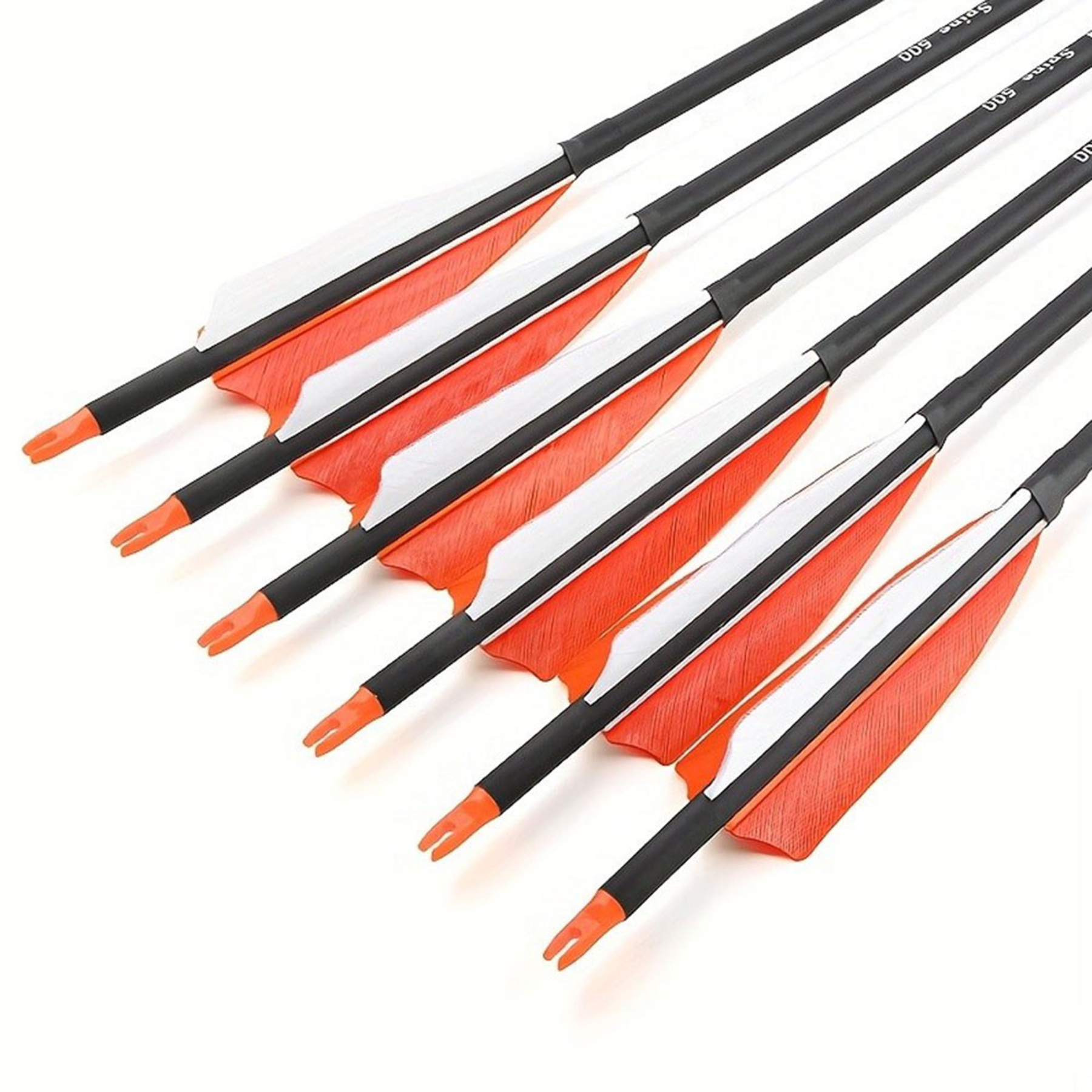 Archery Carbon Arrows Natural Feather Spine 500 Hunting Practice