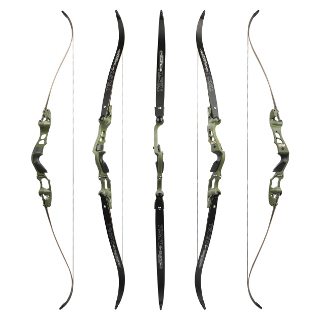 TBOW 62” Traditional  ILF Hunting Recurve Bow Set 30-60Lbs RH