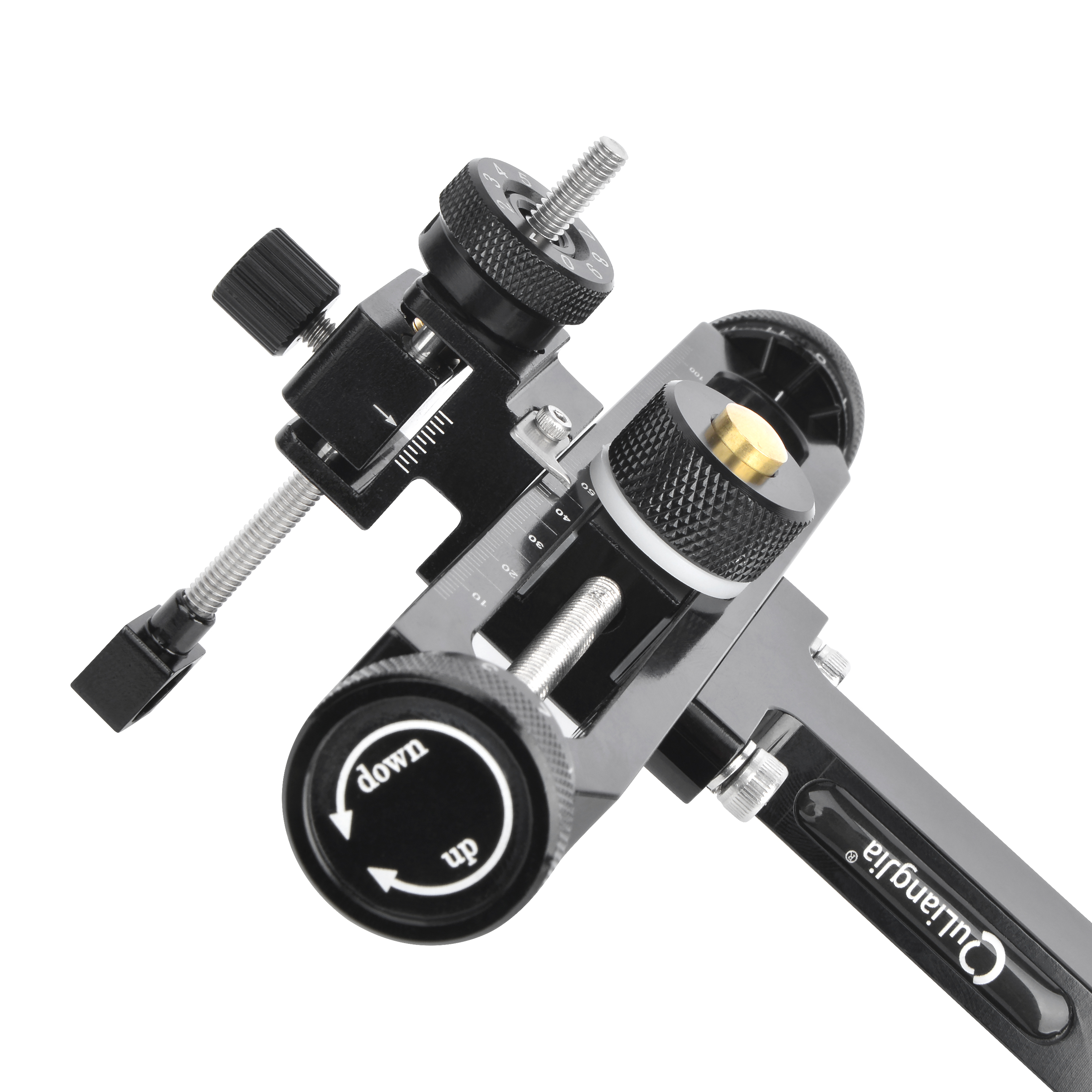 AKT-QT517B 9" Recurve Bow Sight, CNC Aluminum Target Sight