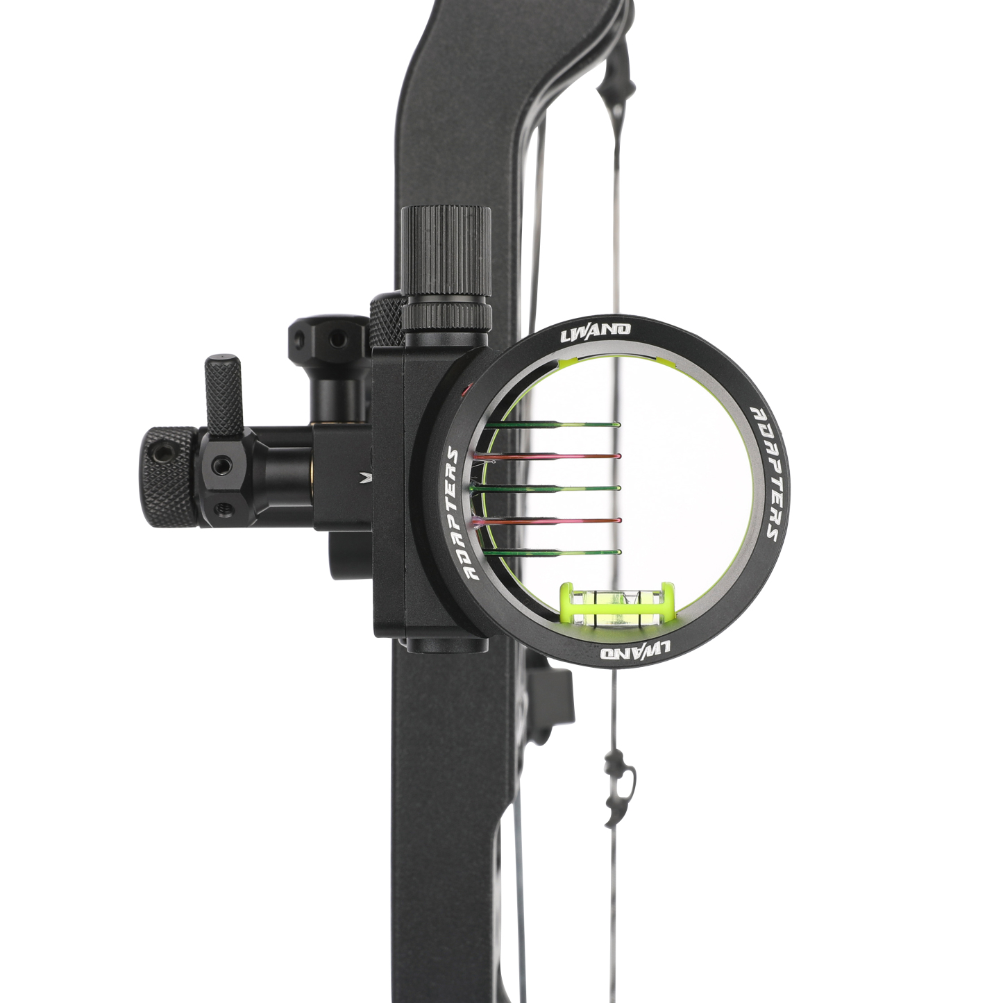 Right-Handed Alloy Compound Bow Sight, 4-Way Micro-Adjustable 0.019" Fiber