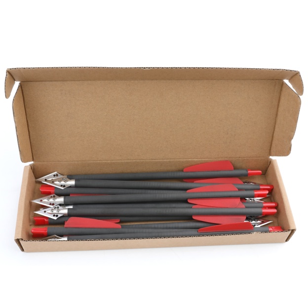 9" Pure Carbon Crossbow Bolts Fixed Blade Hunting & Target