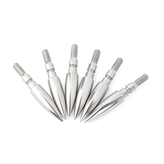 Archery Field Points Steel Arrow Tips 100-200gr Target Arrowhead 24X