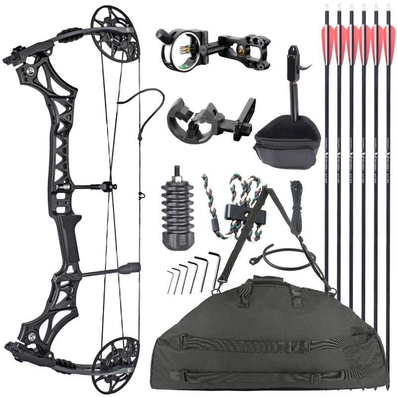 JUNXING M128 Compound Bow 30-70 lbs Adjustable Archery Hunting Target
