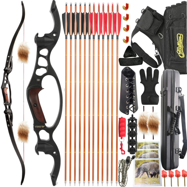 TBOW Takedown Recurve Bow and Arrows Set 64" FORMULA