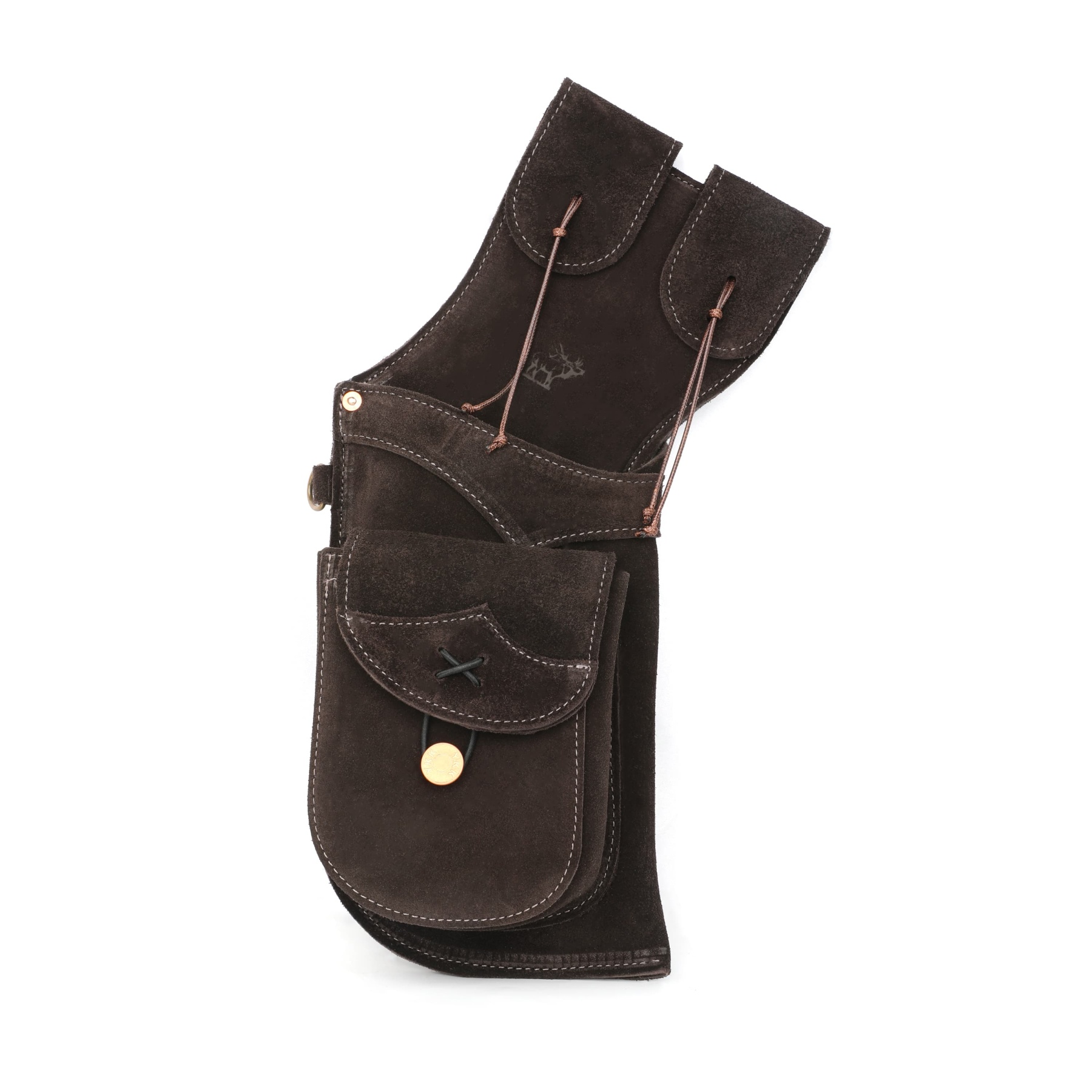 Leather Field Quiver Cowhide Arrow Holder for Traditional Archers