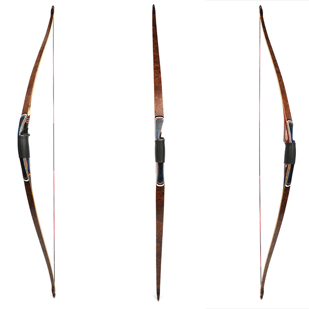 Traditional Takedown Triangle Bow LH RH 60" 20-55 lbs