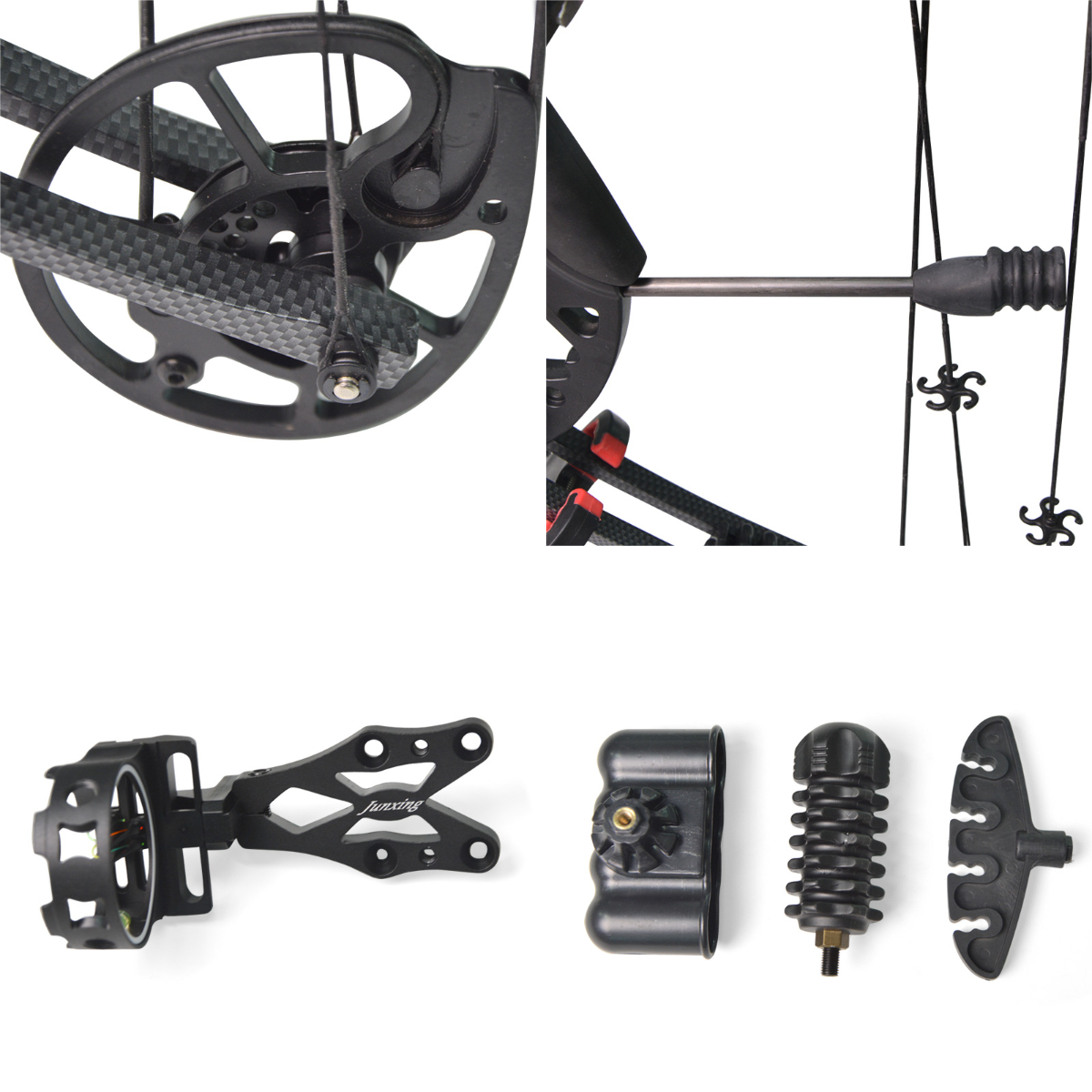 Junxing M125 Compound Bow Set 30-70lbs RH/LH 320FPS Hunting