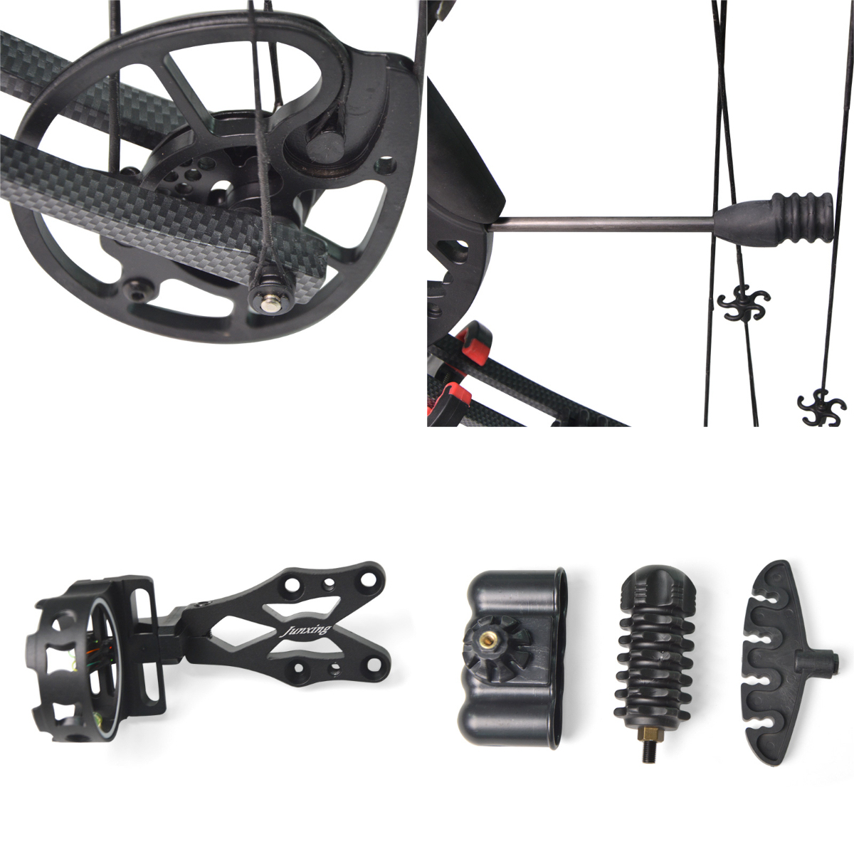 Junxing M125 Compound Bow Set 30-70lbs RH/LH 320FPS Hunting