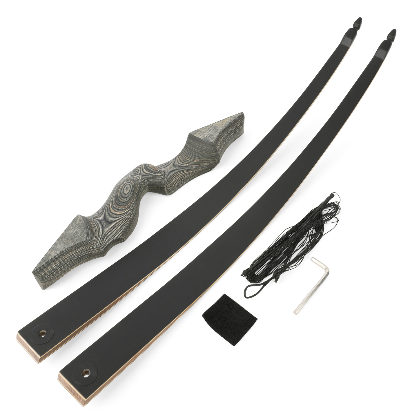 Black Hunter Longbow American Hunting Takedown 60" LH RH