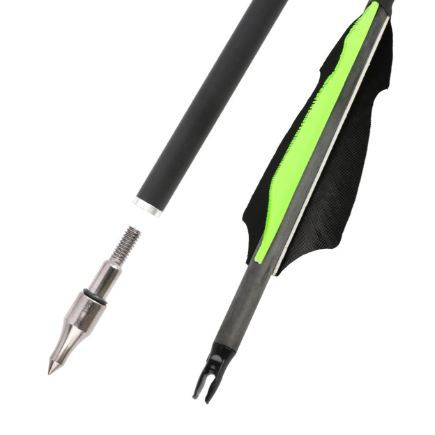 30" Pure Carbon Arrows With Turkey Feathers Professional Series