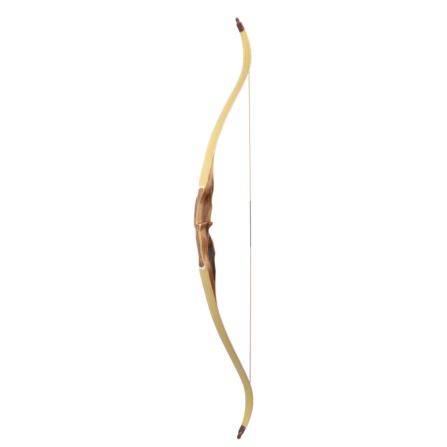 62'' One-Piece Traditional Recurve Bow Longbow Wooden 30-60lbs