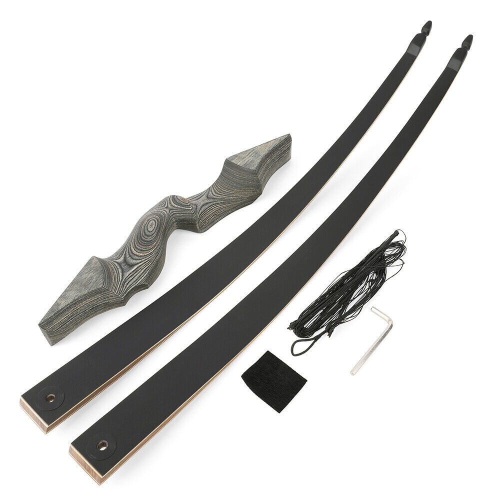 BLACK HUNTER Longbow American Hunting Bow 60" Takedown Target LH RH