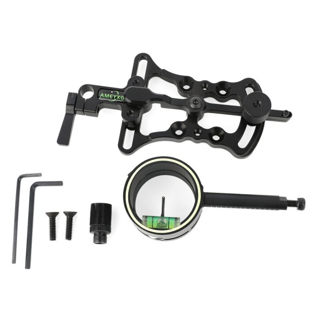 1 Pin Compound Bow Sight 0.019" Adjustable Archery Hunting Target