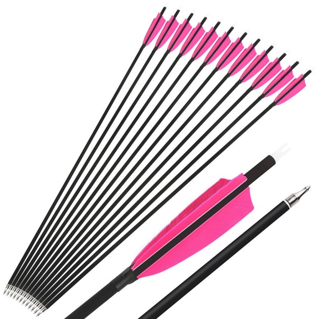 Carbon Arrows Turkey Feather Spine 500 Archery Hunting Practice