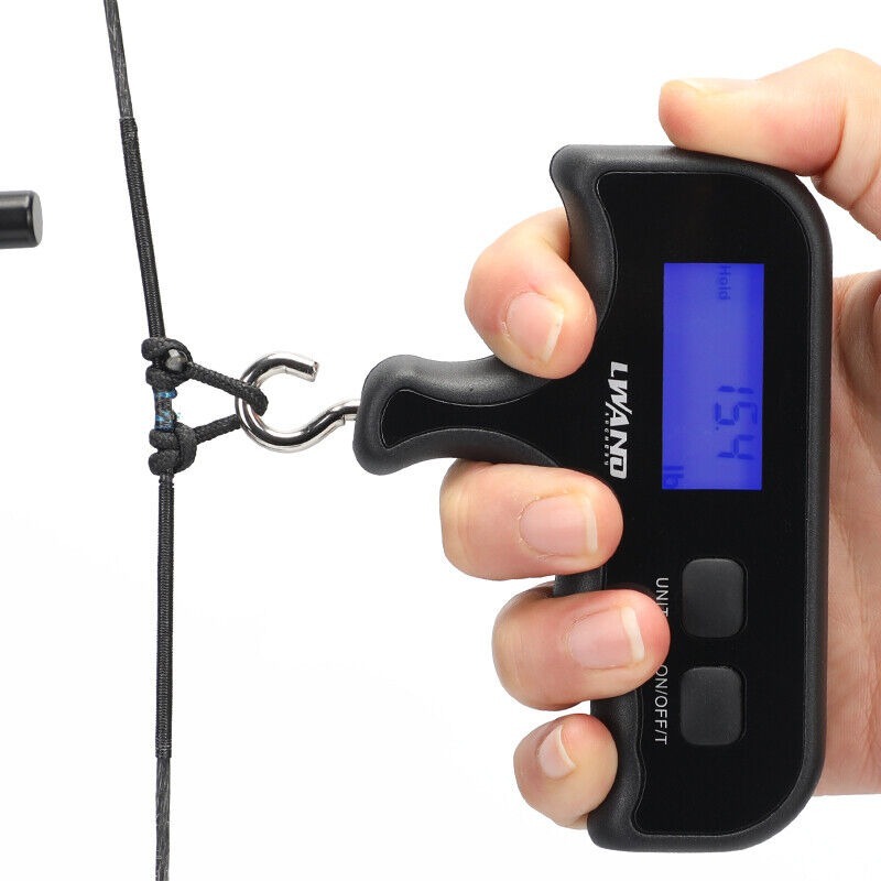 Archery Bow Scale Draw Weight 110 lbs Peak Hold Weight Display