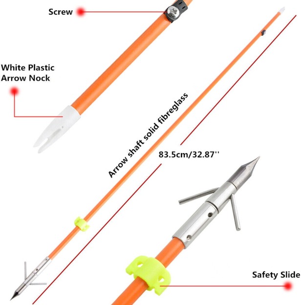 JUNXING M131 Compound Bow Fishing Set 30-55lbs Bowfishing RH LH