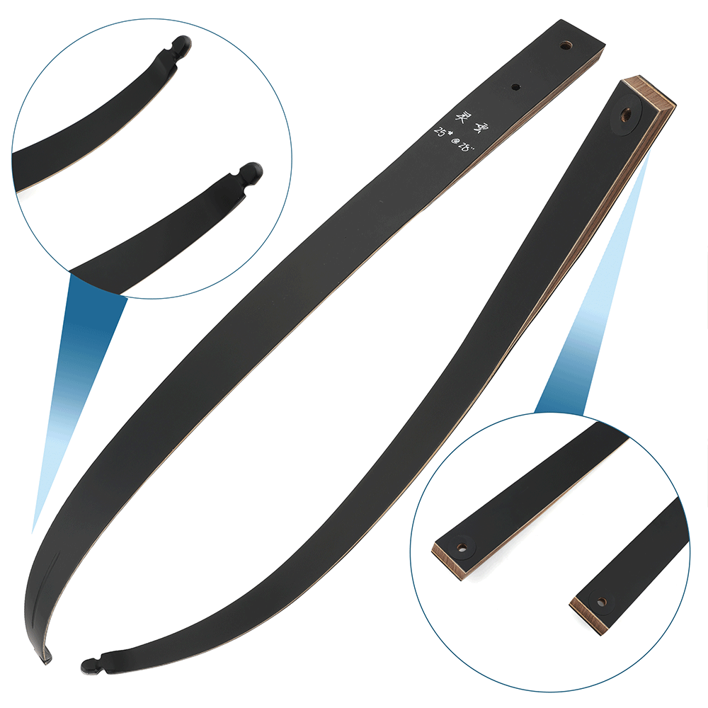 BLACK HUNTER Takedown Recurve Bow Set Premium Bamboo Traditional