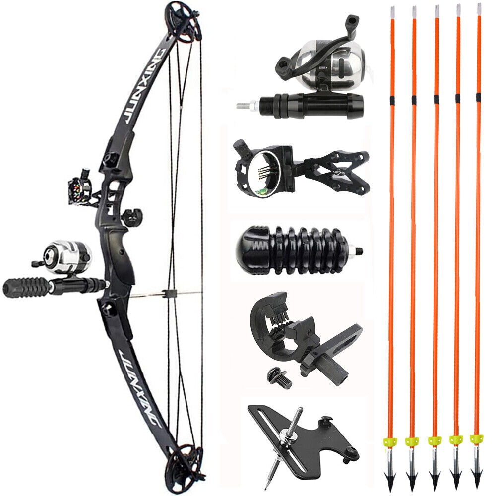 JUNXING M183 Bowfishing Compound Bow Kit 30-40lbs Bow Fishing Target