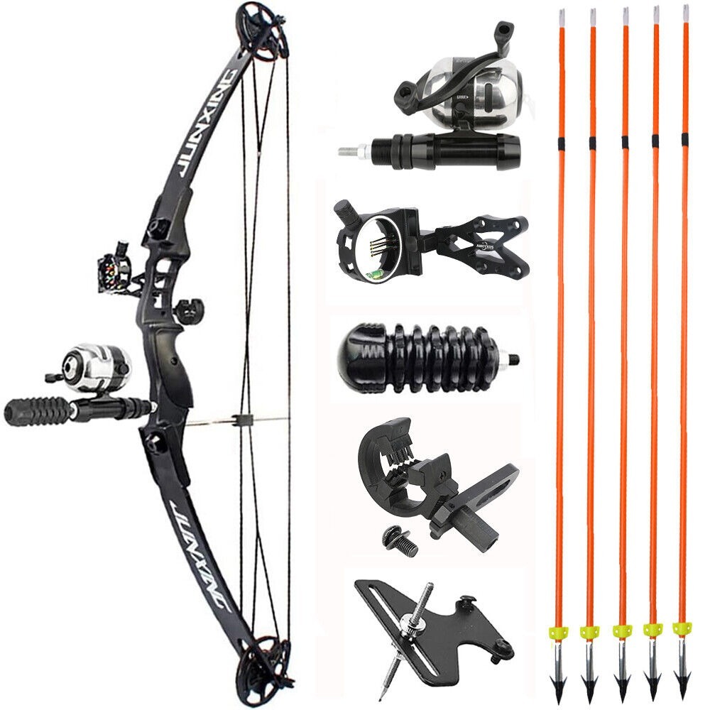 JUNXING M183 Bowfishing Compound Bow Kit 30-40lbs Bow Fishing Target