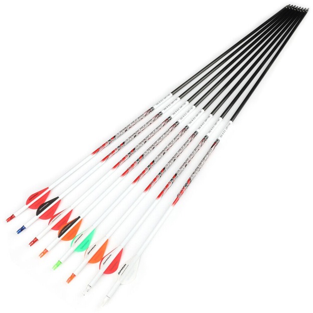 32 inch Pure Carbon Arrows ID6.2 SP300-800 Recurve Bow Compound Bow 