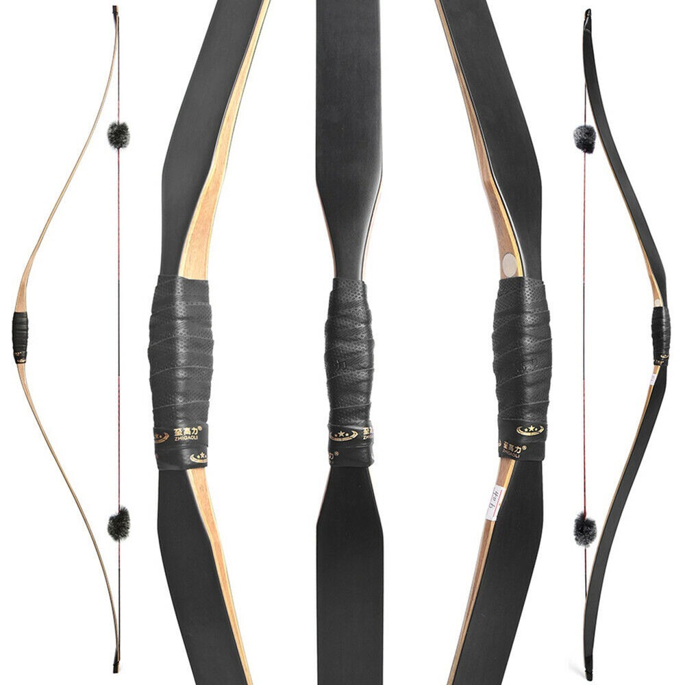 Traditional Bow 15-50lbs Archery Handmade Hunting Recurve bow 58 inch