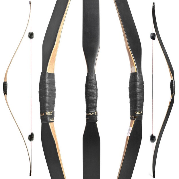 Traditional Bow 15-50lbs Archery Handmade Hunting Recurve bow 58 inch