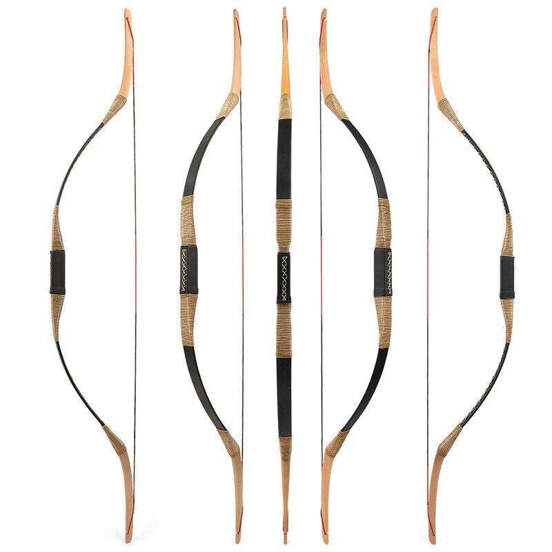 55inch Traditional Bow Handmade Wood Horse Bow 20-35lbs RH LH