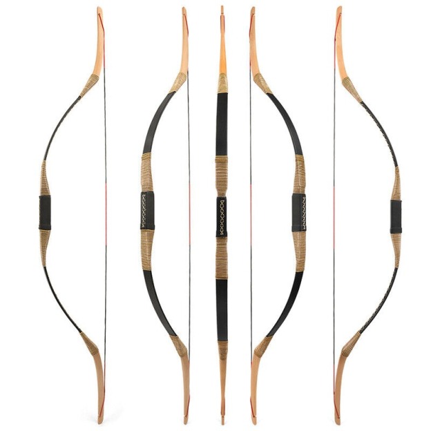 55inch Traditional Bow Handmade Wood Horse Bow 20-35lbs RH LH