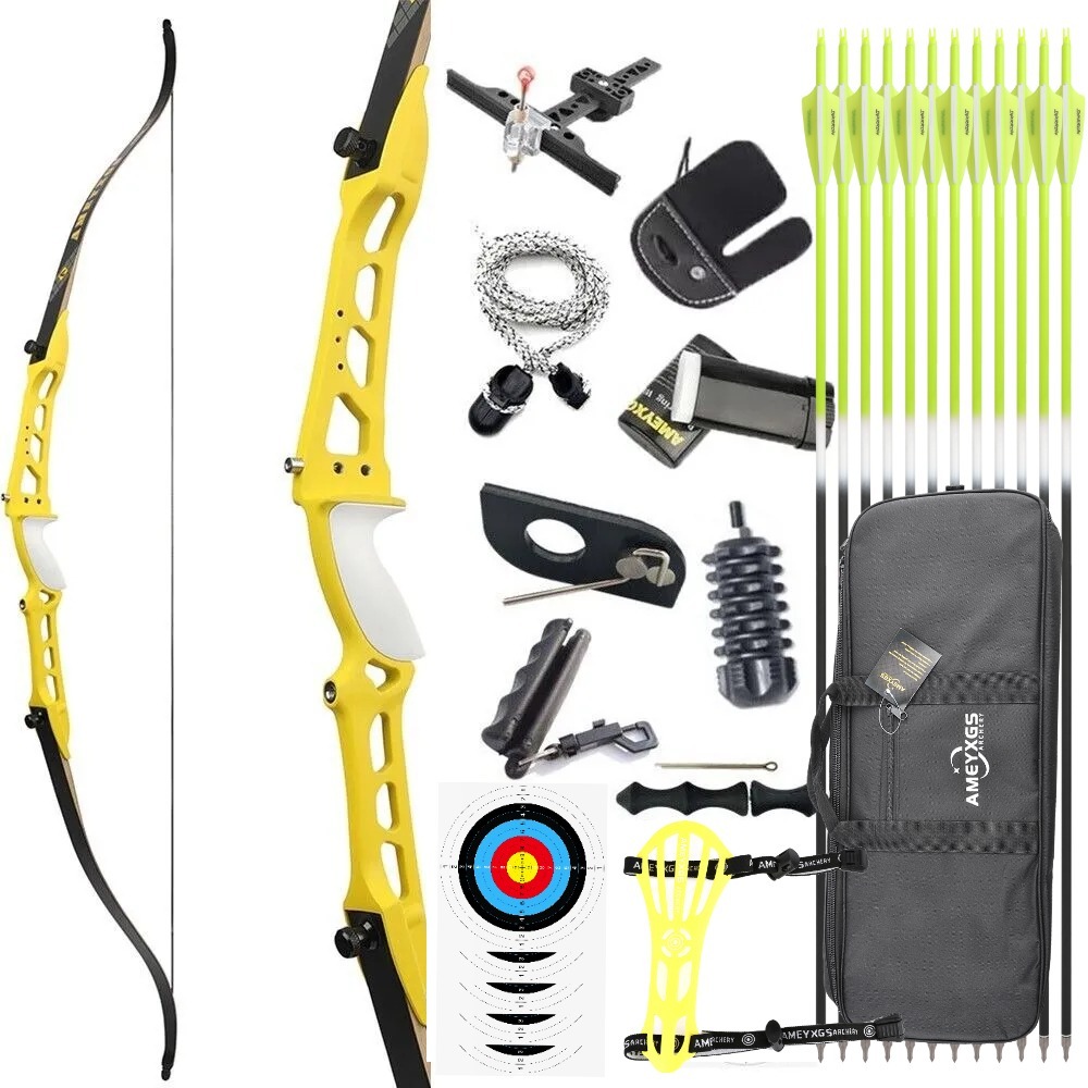 Target Recurve Bow 66" 68" 70" 14-40 lbs for Competition Beginners