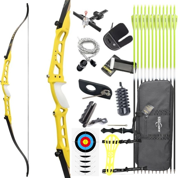 Target Recurve Bow 66" 68" 70" 14-40 lbs for Competition Beginners