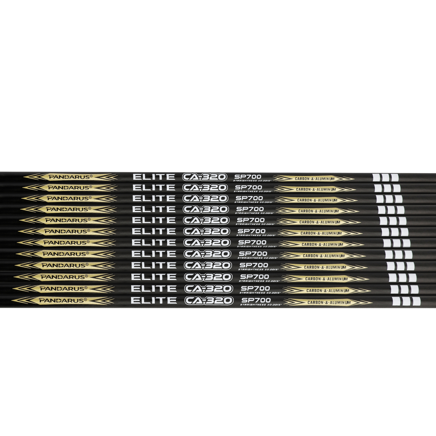 PANDARUS ELITE CA-320 Carbon Aluminum Arrow .001" ID3.2mm Competition