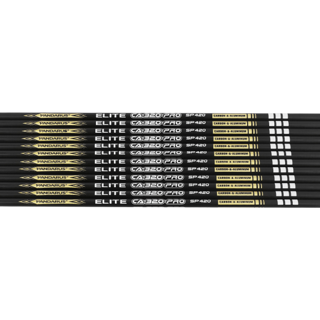 PANDARUS ELITE CA-320 Pro Carbon Aluminum Arrow .001" ID3.2mm Tapered