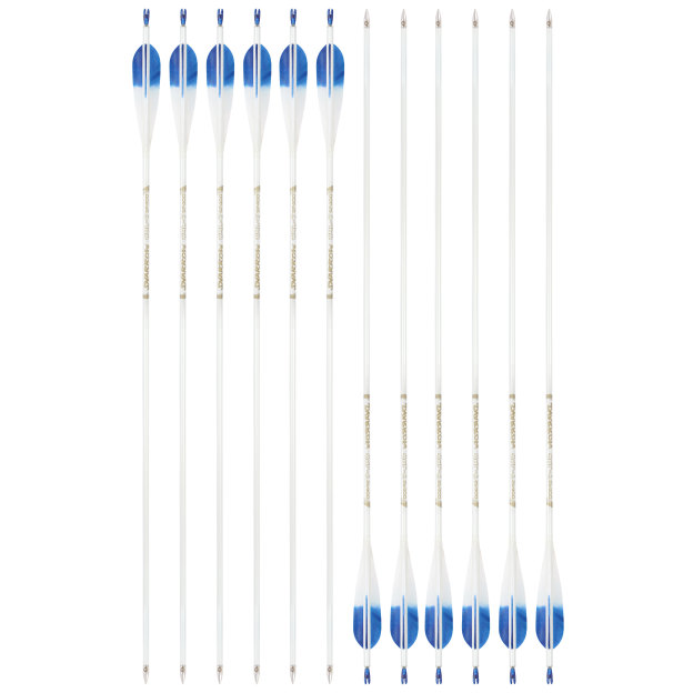  Pure Carbon Hunting Arrows Fletched Feather Spine 400-800