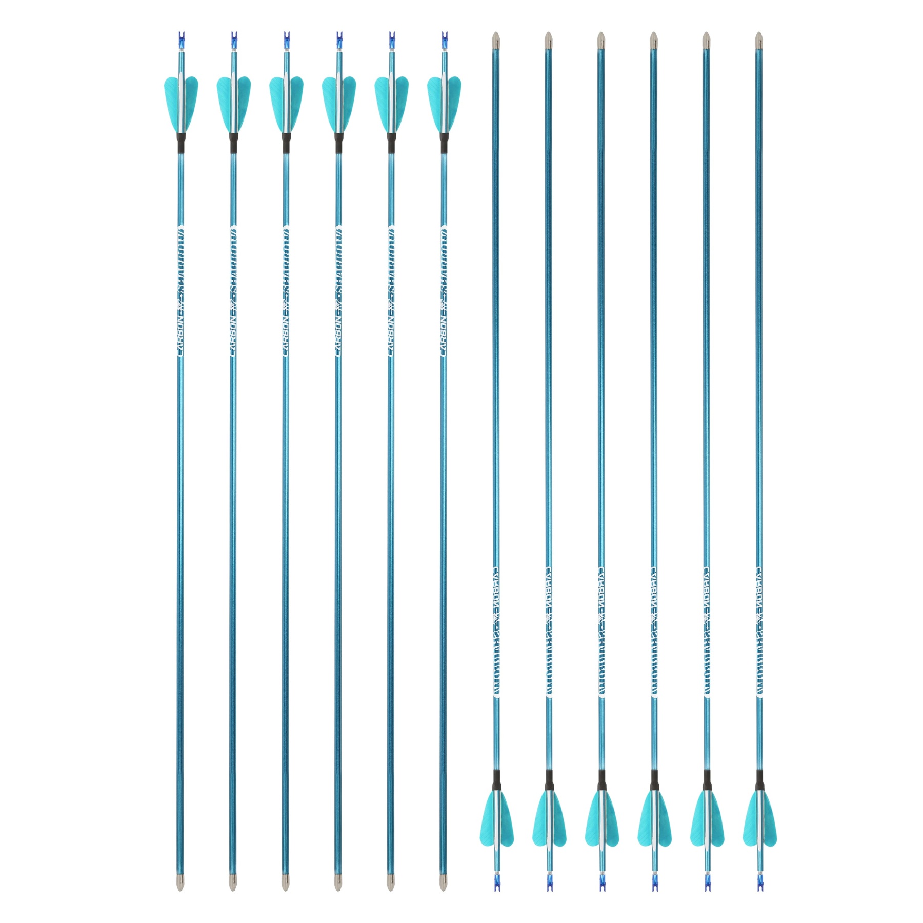 Target Arrows Pure Carbon 400-1000 Spine ±0.006" Turkey Feather 