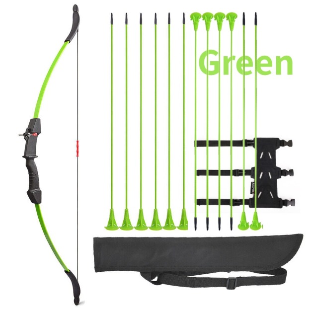 Youth Recurve Bow & Arrow Set Kids Children Target Gift RH LH
