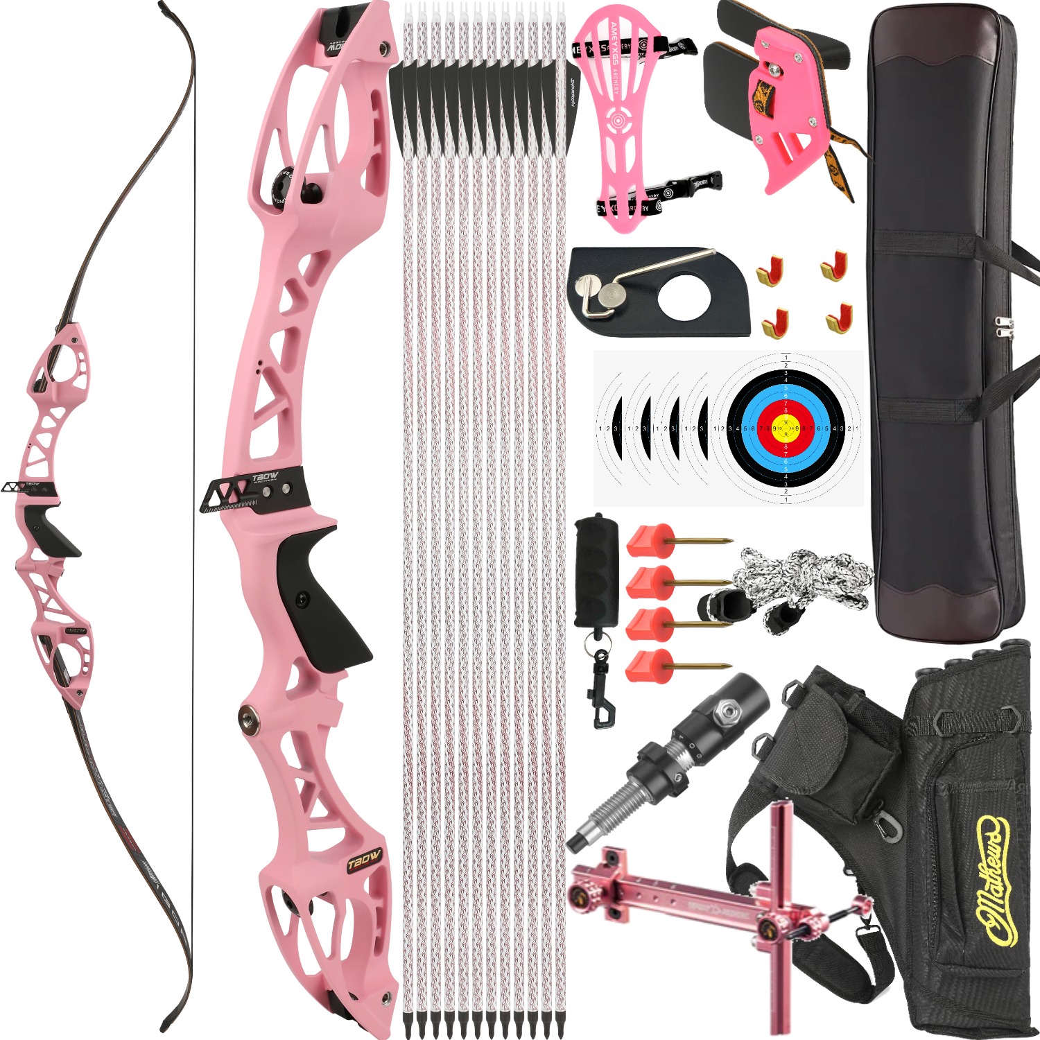 TBOW H8 Recurve Bow Set Target Competition F Interface 68"