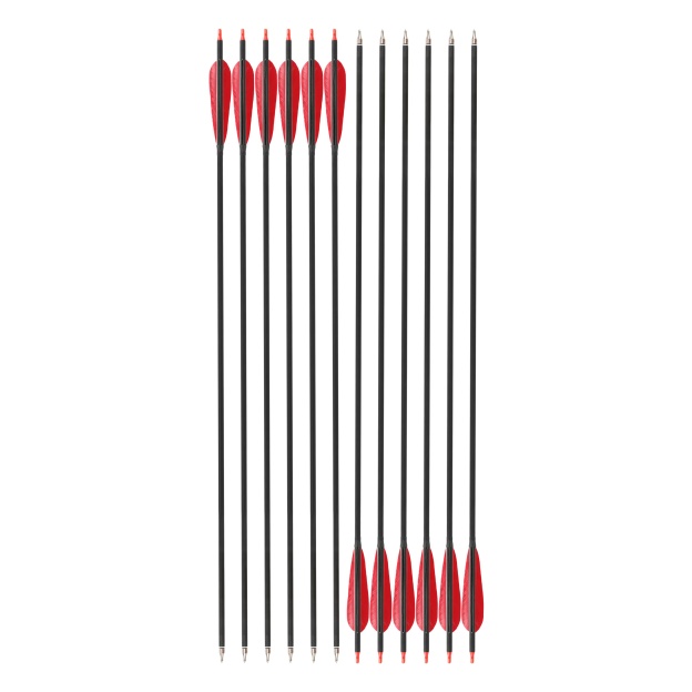  35" Carbon Arrows 500-Spine with Turkey Feathers Hunting