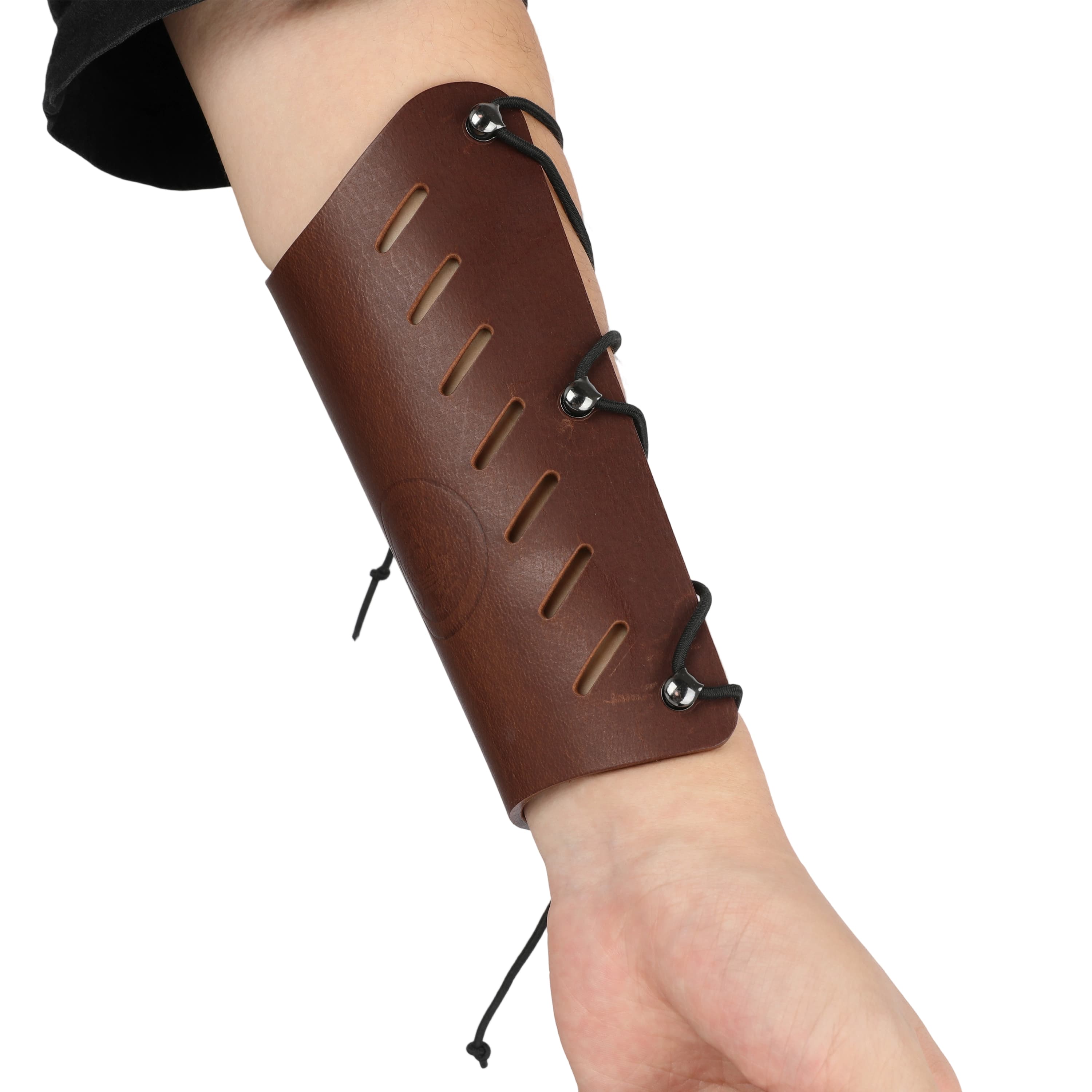 Traditional Cowhide Archery Armguard Adjustable
