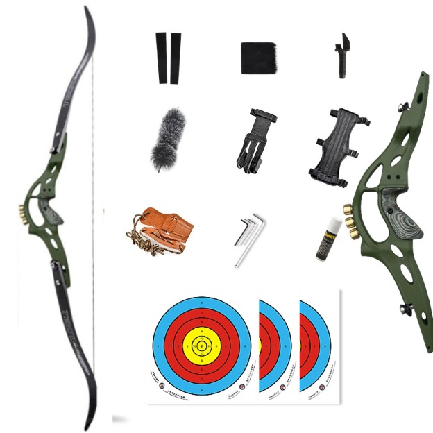 TBOW ILF American Hunting Recurve Bow and Arrow Set Takedown 62"