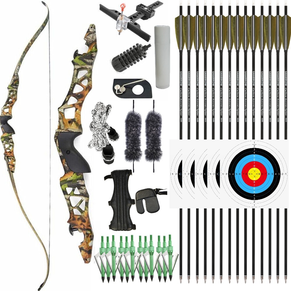 Junxing F166 ILF Hunting Takedown Recurve bow and Arrow Set